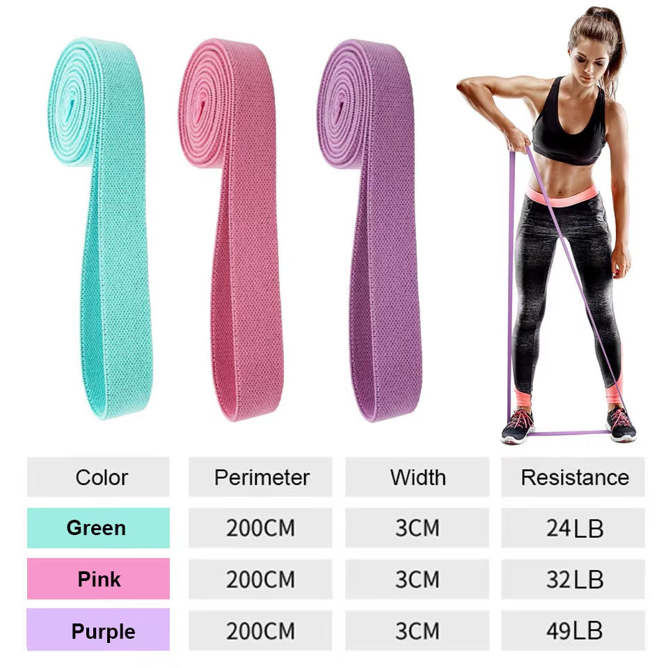 Durable Hip Circle Band Yoga Anti-Slip Gym Fitness Rubber Band Exercise Braided Elastic Band Hip Lifting Resistance Band