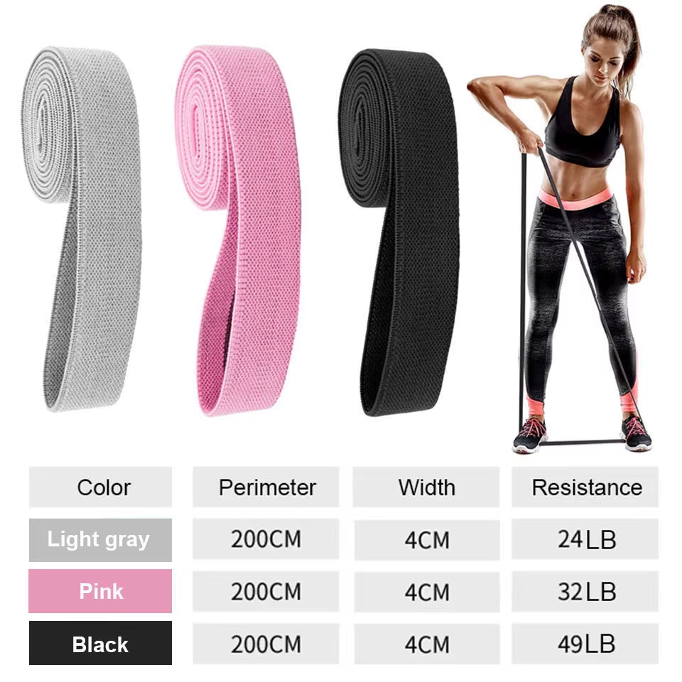Durable Hip Circle Band Yoga Anti-Slip Gym Fitness Rubber Band Exercise Braided Elastic Band Hip Lifting Resistance Band