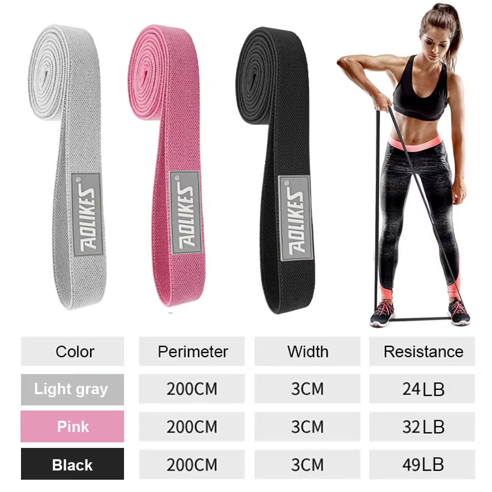 Durable Hip Circle Band Yoga Anti-Slip Gym Fitness Rubber Band Exercise Braided Elastic Band Hip Lifting Resistance Band