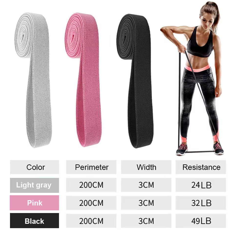 Durable Hip Circle Band Yoga Anti-Slip Gym Fitness Rubber Band Exercise Braided Elastic Band Hip Lifting Resistance Band