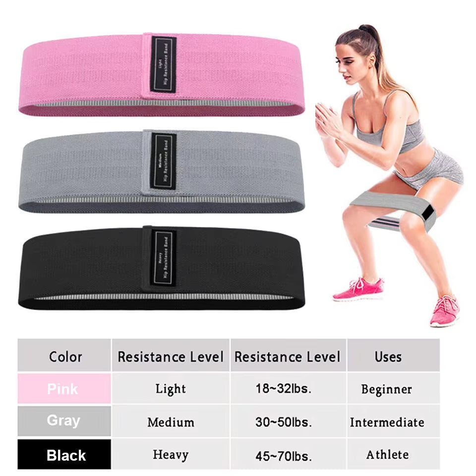 Durable Hip Circle Band Yoga Anti-Slip Gym Fitness Rubber Band Exercise Braided Elastic Band Hip Lifting Resistance Band