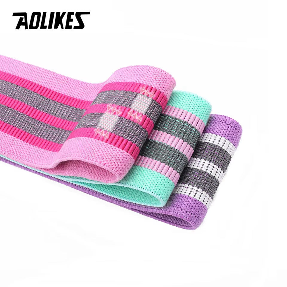 Durable Hip Circle Band Yoga Anti-Slip Gym Fitness Rubber Band Exercise Braided Elastic Band Hip Lifting Resistance Band