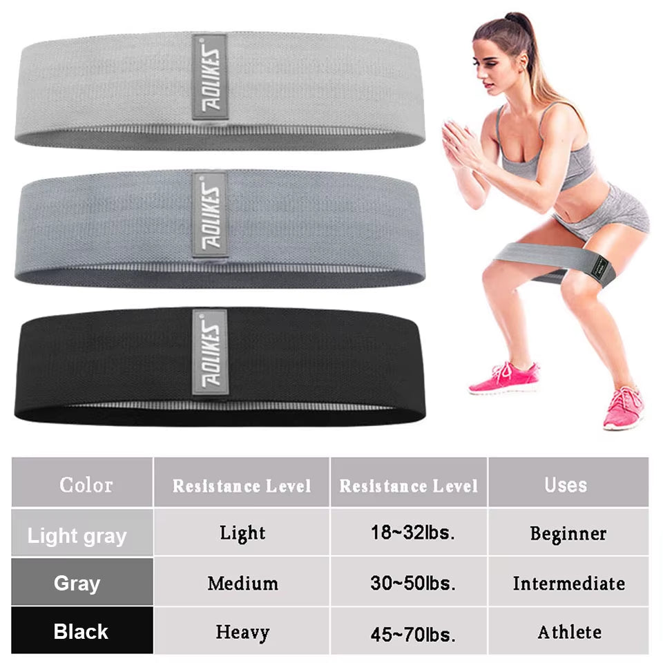 Durable Hip Circle Band Yoga Anti-Slip Gym Fitness Rubber Band Exercise Braided Elastic Band Hip Lifting Resistance Band