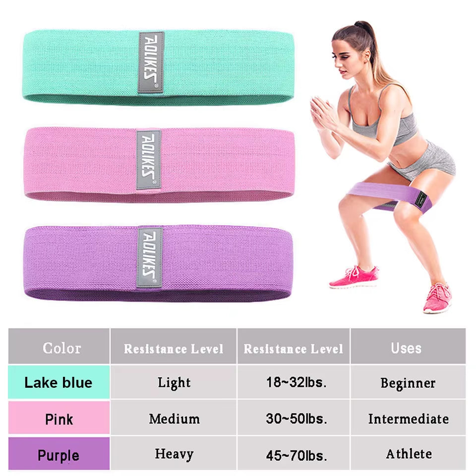 Durable Hip Circle Band Yoga Anti-Slip Gym Fitness Rubber Band Exercise Braided Elastic Band Hip Lifting Resistance Band
