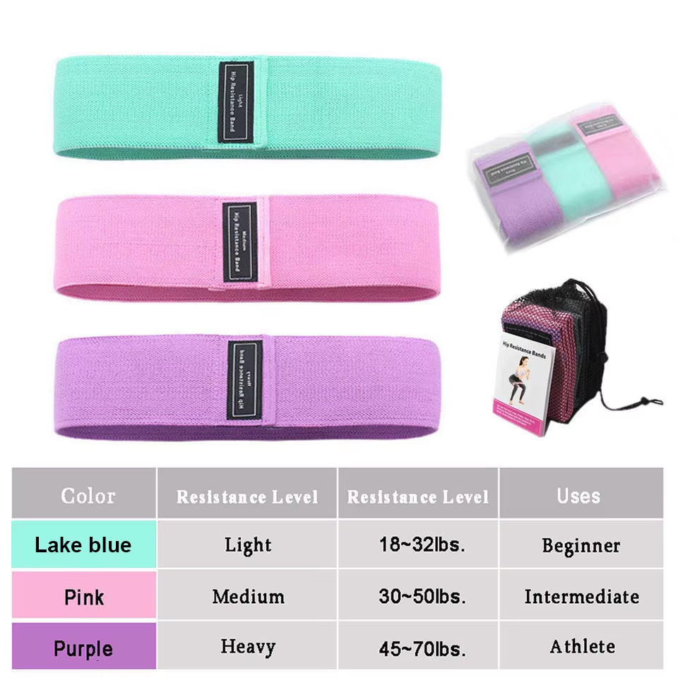 Durable Hip Circle Band Yoga Anti-Slip Gym Fitness Rubber Band Exercise Braided Elastic Band Hip Lifting Resistance Band