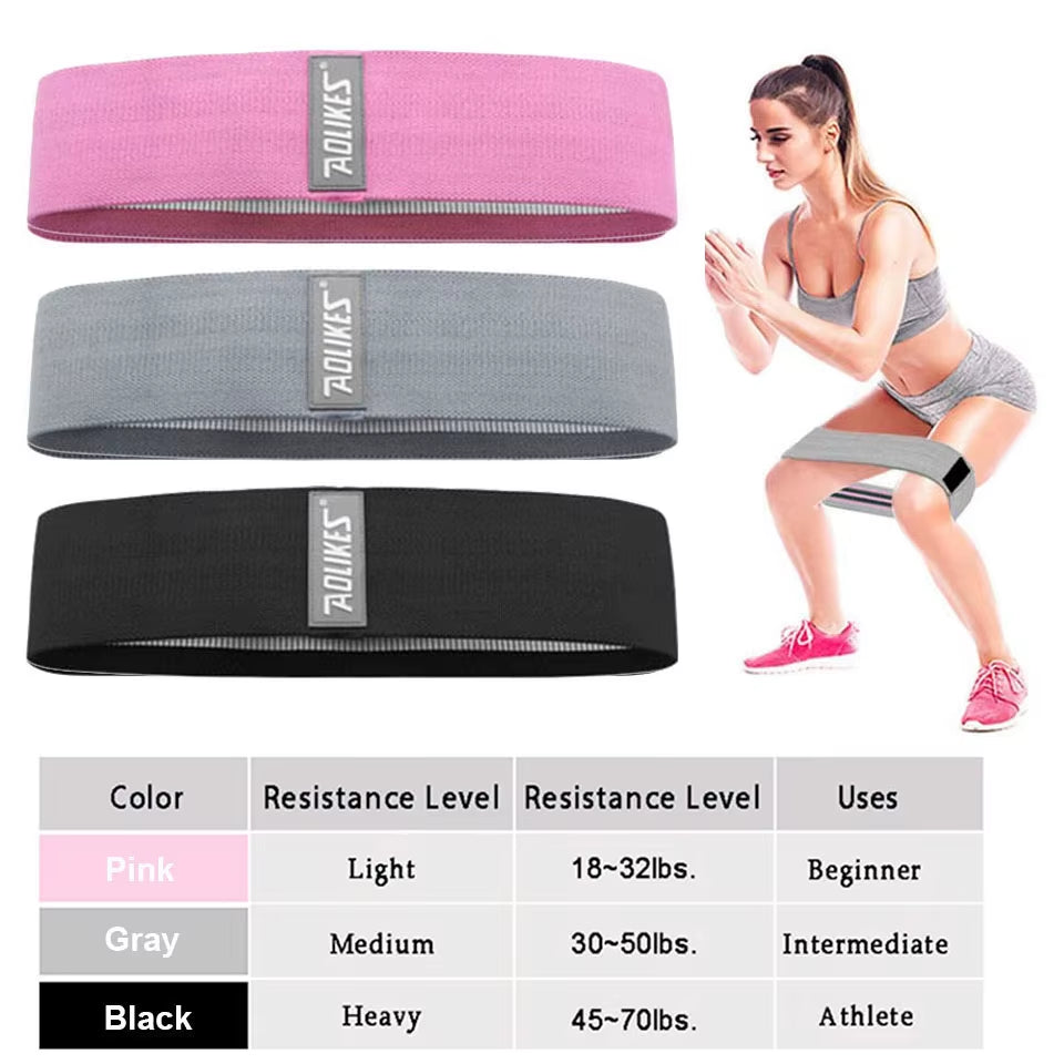 Durable Hip Circle Band Yoga Anti-Slip Gym Fitness Rubber Band Exercise Braided Elastic Band Hip Lifting Resistance Band