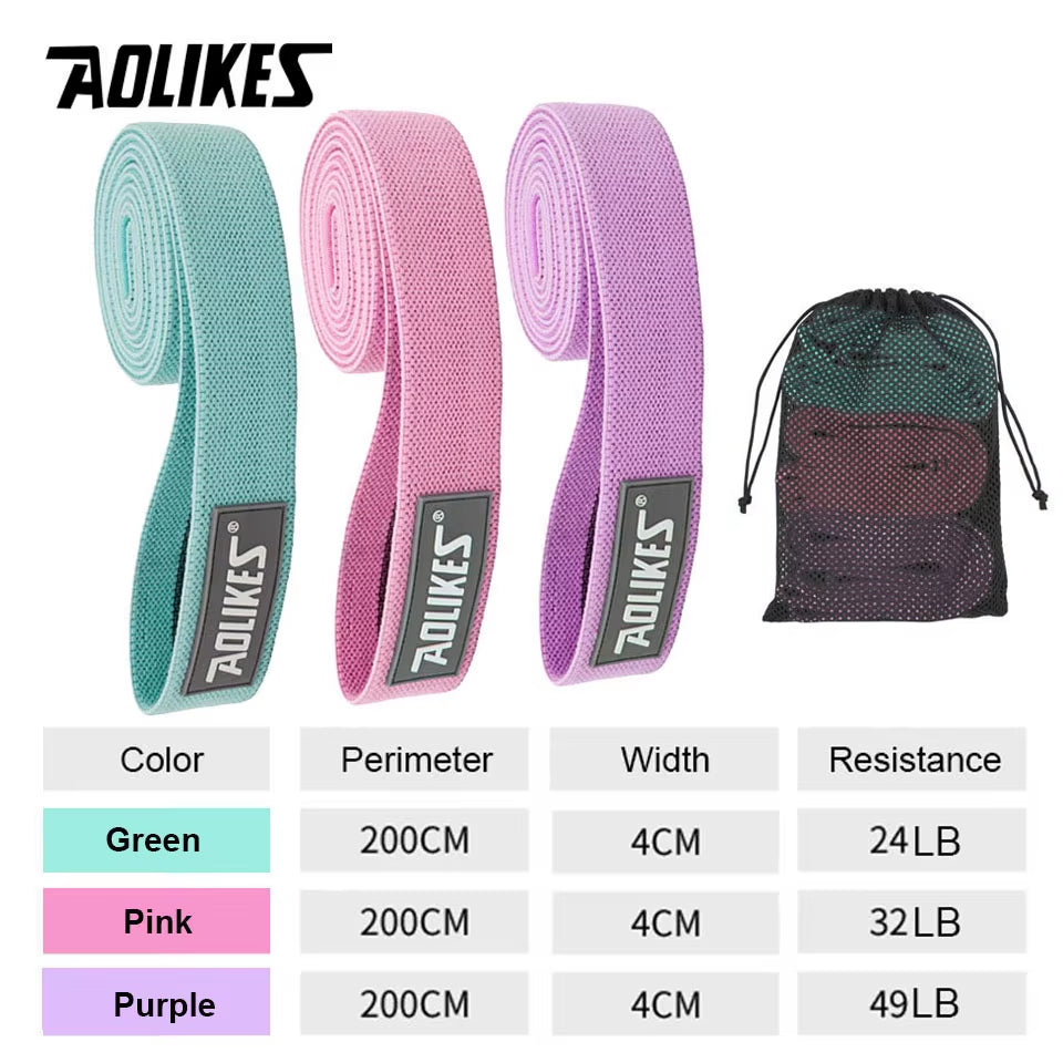 Durable Hip Circle Band Yoga Anti-Slip Gym Fitness Rubber Band Exercise Braided Elastic Band Hip Lifting Resistance Band