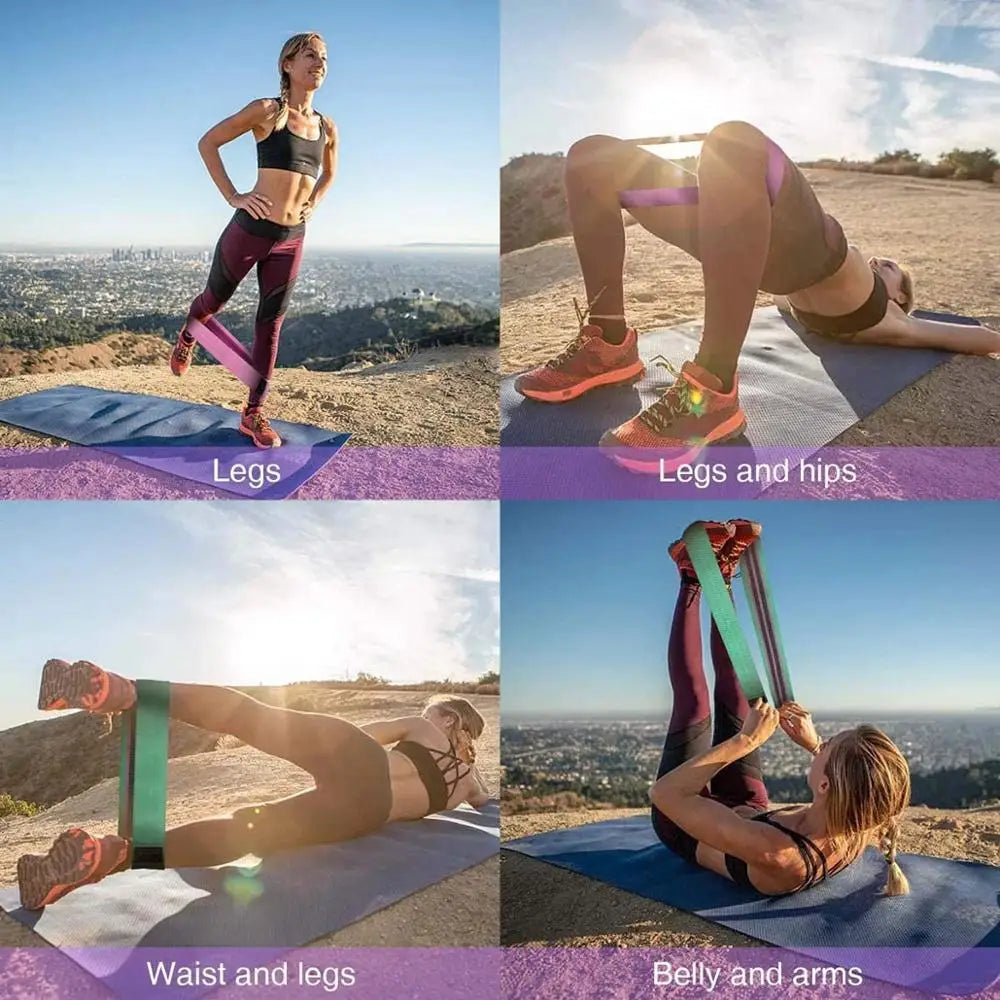 Durable Hip Circle Band Yoga Anti-Slip Gym Fitness Rubber Band Exercise Braided Elastic Band Hip Lifting Resistance Band