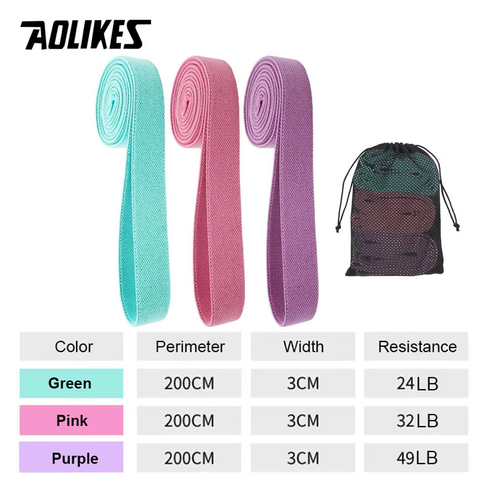 Durable Hip Circle Band Yoga Anti-Slip Gym Fitness Rubber Band Exercise Braided Elastic Band Hip Lifting Resistance Band