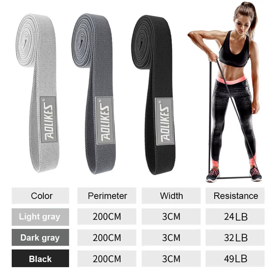 Durable Hip Circle Band Yoga Anti-Slip Gym Fitness Rubber Band Exercise Braided Elastic Band Hip Lifting Resistance Band