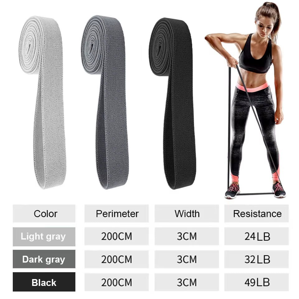 Durable Hip Circle Band Yoga Anti-Slip Gym Fitness Rubber Band Exercise Braided Elastic Band Hip Lifting Resistance Band