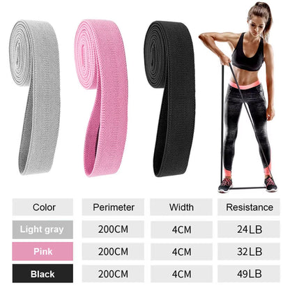 Durable Hip Circle Band Yoga Anti-Slip Gym Fitness Rubber Band Exercise Braided Elastic Band Hip Lifting Resistance Band