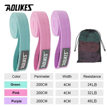 Durable Hip Circle Band Yoga Anti-Slip Gym Fitness Rubber Band Exercise Braided Elastic Band Hip Lifting Resistance Band
