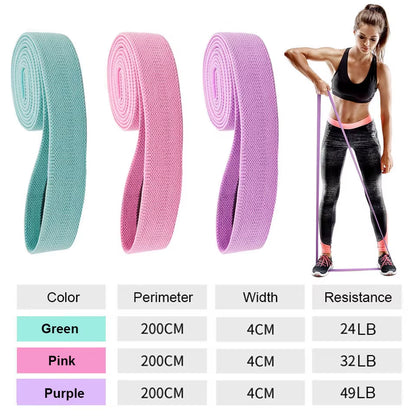 Durable Hip Circle Band Yoga Anti-Slip Gym Fitness Rubber Band Exercise Braided Elastic Band Hip Lifting Resistance Band